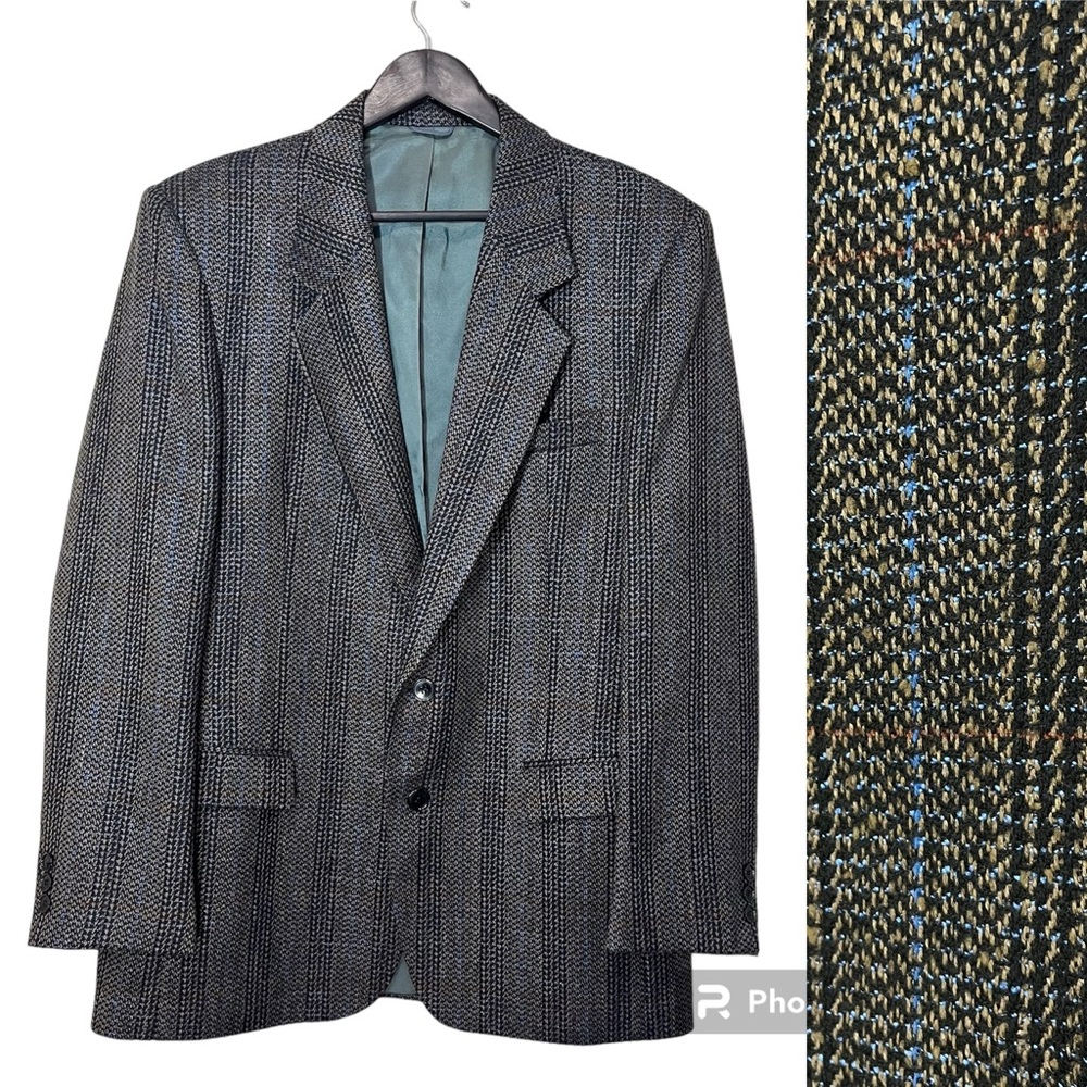 Vintage Wool Silk Blend Club 2000 by Park Row Suit Jacket